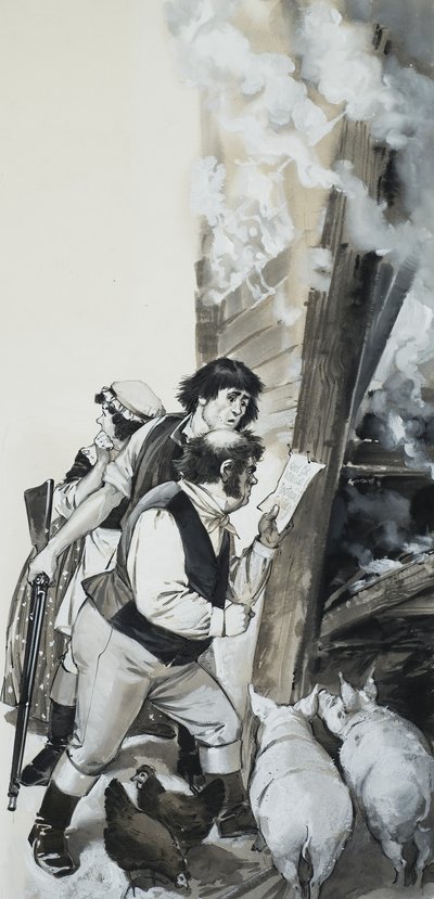 Uomini con maiali da Angus McBride