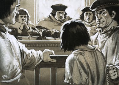 I prigionieri non potevano aspettarsi alcuna pietà dalla temuta Corte della Camera Stellare. da Angus McBride