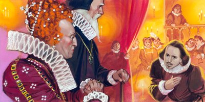 Shakespeare viene presentato alla Regina Elisabetta I da Angus McBride
