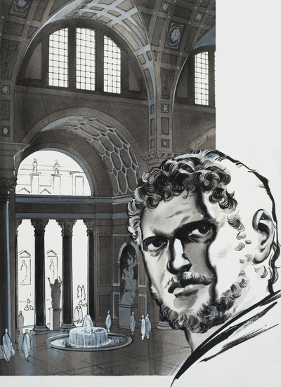 Le terme di Caracalla (gouache su carta) da Angus McBride