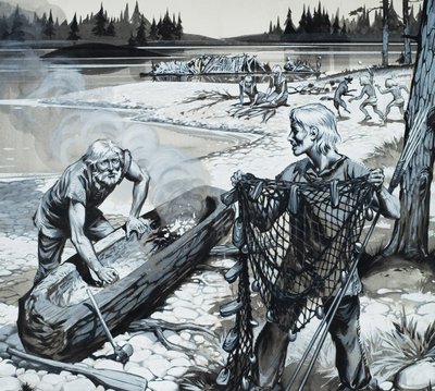 Il popolo delle foreste della Scandinavia (gouache su carta) da Angus McBride