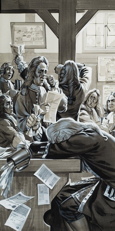 La bolla dei mari del sud (gouache su carta) da Angus McBride