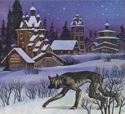 Lupi mannari (litografia a colori) da Angus McBride