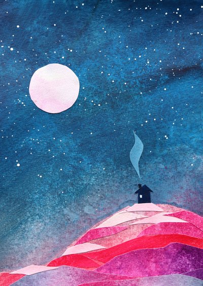 Accogliente casetta al chiaro di luna da Ania Witwitzka