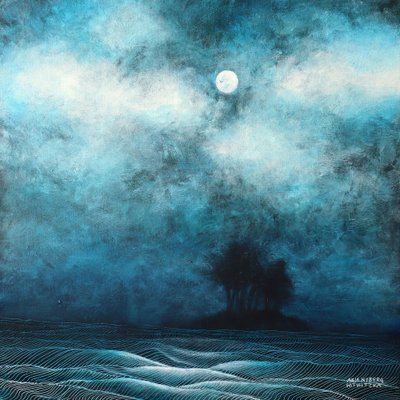 Notte al chiaro di luna sull