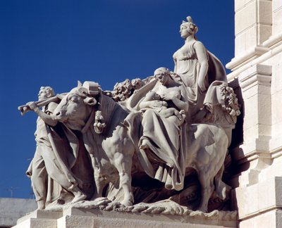 Agricoltura, dal Monumento alle Cortes di Cadice da Aniceto Marinas y Garcia