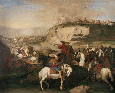 Scena di battaglia, c.1630-39 da Aniello Falcone