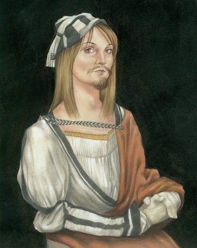 Autoritratto con barba, 2011 da Anita Kunz