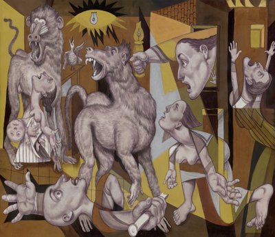 Il Guereza Guernica (2018) da Anita Kunz