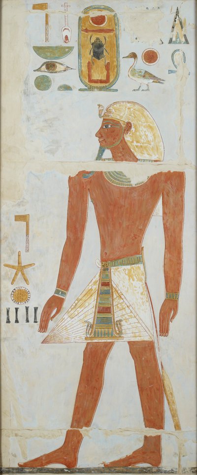 Copia di pittura murale, Deir el Bahri Grande Tempio, Cappella di Anubi da Anna