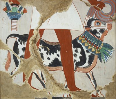 Copia di pittura murale dalla tomba privata 226 di Heqareshu, Tebe I, 1, 327, 20° secolo da Anna