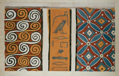Copia di pittura murale dalla tomba privata 82 di Amenemhet, Tebe da Anna