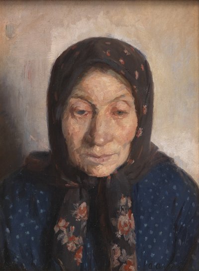 La moglie di un vecchio pescatore da Anna Ancher