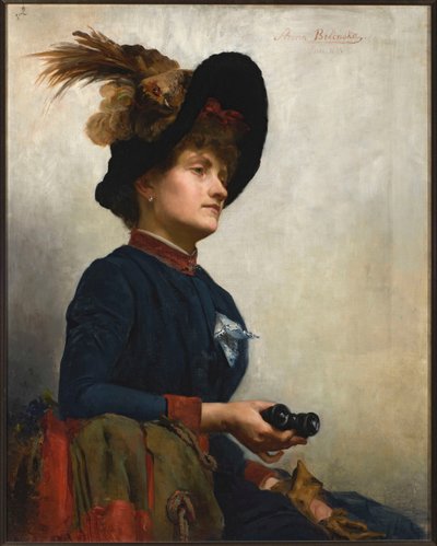 Ritratto di signora con occhiali da vista da Anna Bilińska Bohdanowicz