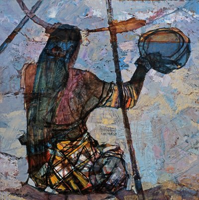 Una pescatrice da Anna Contemporary Artist Kostenko