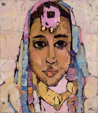 Ritratto di una donna in bianco da Anna Contemporary Artist Kostenko