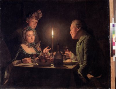 Cena a lume di candela da Anna Dorothea Lisiewska