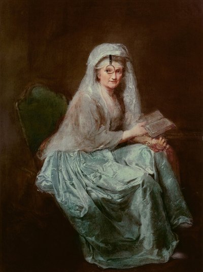 Autoritratto con monocolo, 1777 da Anna Dorothea Therbusch