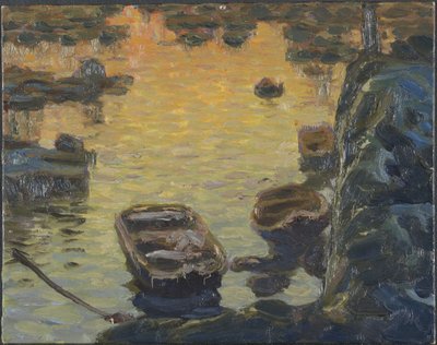 Una notte di primavera durante la stagione della pesca. Studio da Lofoten, 1910 da Anna Katarina Boberg