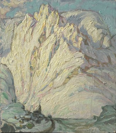 Montagne innevate. Studio dalle Lofoten, 1930 da Anna Katarina Boberg