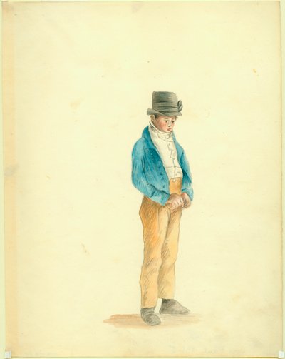 Ritratto di ragazzo con cappello di castoro di Anna Maria Von Phul da Anna Maria von Phul