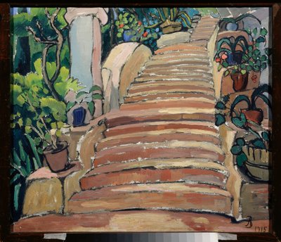 Scala in un giardino da Anna Mikhaylovna Zelmanova Tchudovskaya