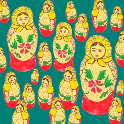 Bambole russe da Anna Platts
