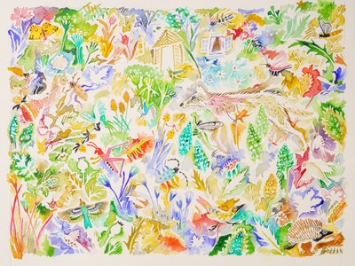 1 Canto del cigno, 2023 (acquerello) da Anna Pugh