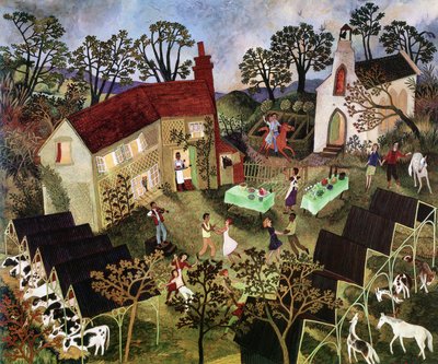 Ballo in stalla, 2001 (acrilico) da Anna Pugh