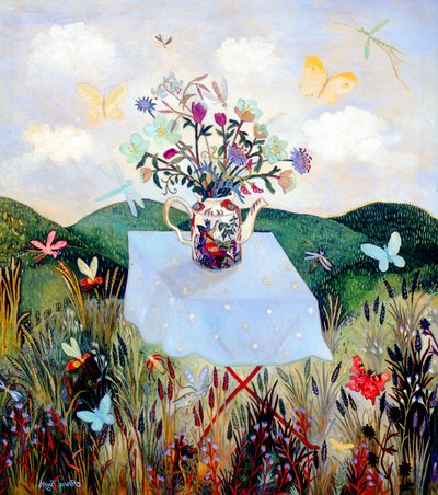Insetti e farfalle, 2003 (acrilico) da Anna Pugh