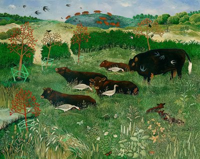 Gli insetti fanno pilates, 2011 (acrilico) da Anna Pugh