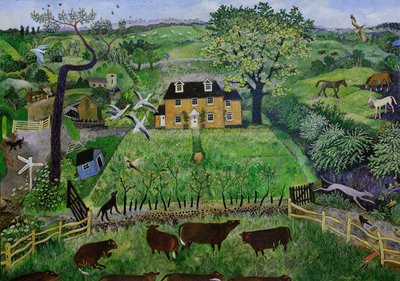Cedar Cottage, 2016 (acrilico) da Anna Pugh