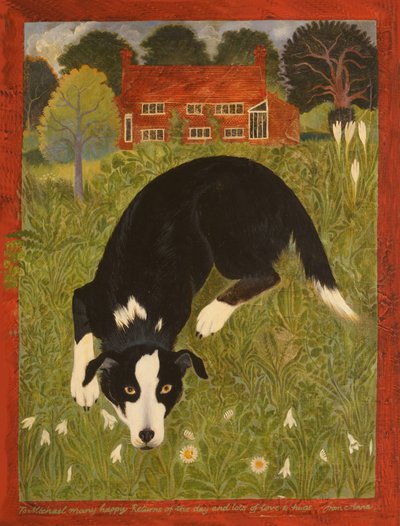 Cane Collie (acrilico) da Anna Pugh