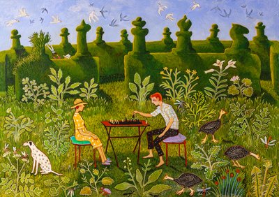 Decisioni Decisioni, 2020 (acrilico) da Anna Pugh