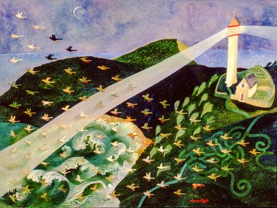 Trovare la strada, 2004 (acrilico) da Anna Pugh