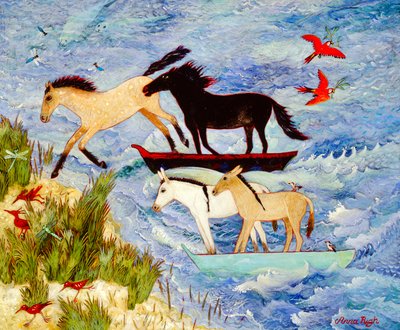Landfall, 2008 (acrilico) da Anna Pugh