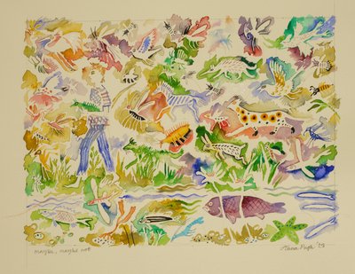 Forse, forse no, 2023 (acquerello) da Anna Pugh