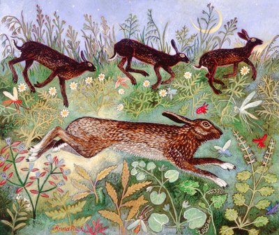Corsa della luna, 2010 (acrilico) da Anna Pugh
