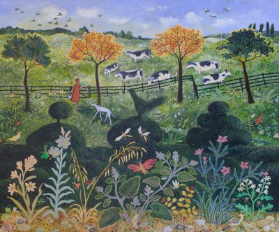 Vicino e lontano, 2015 (acrilico) da Anna Pugh