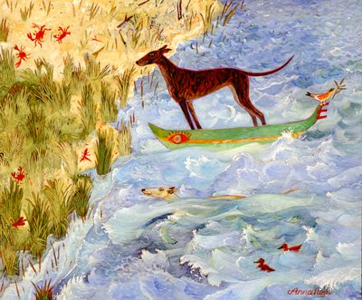 Quasi arrivati, 2008 (acrilico) da Anna Pugh