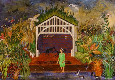 Tewit to Woo, 2018 (acrilico) da Anna Pugh