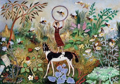 Addestrare le api, 2012 (acrilico) da Anna Pugh