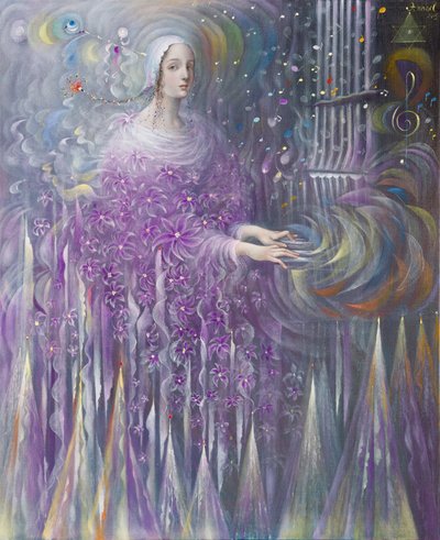 Poiesis-III: Religione, 2015 (olio su lino belga) da Annael Anelia Pavlova