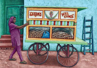 Venditore ambulante, India, 2019 da Annalisa Morrocco