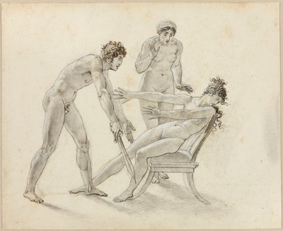 Ermione rifiuta Oreste da Anne-Louis Girodet de Roucy-Trioson