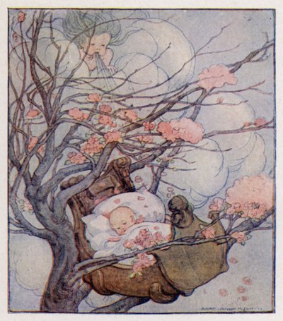 Filastrocca: Hush-A-Bye, Baby, On The Tree Top (litografia a colori) da Anne (after) Anderson