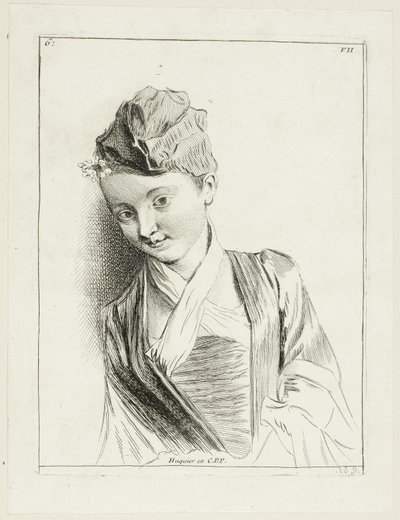 Testa di donna da Anne Claude Philippe Caylus