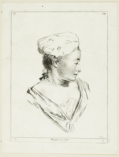 Testa di donna da Anne Claude Philippe Caylus