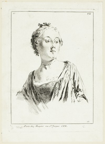 Testa di donna da Anne Claude Philippe Caylus