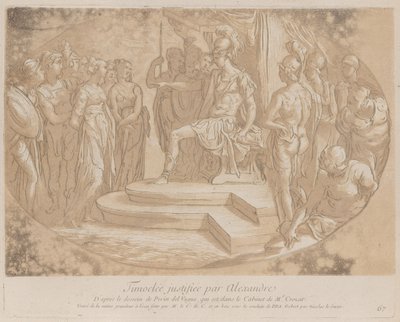 Alessandro Magno libera Timoclea, ca. 1729-40 da Anne Claude Philippe de